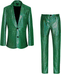 Men's 70s Disco Rainbow Sequin Jacket and Pants Suit - Party Ready