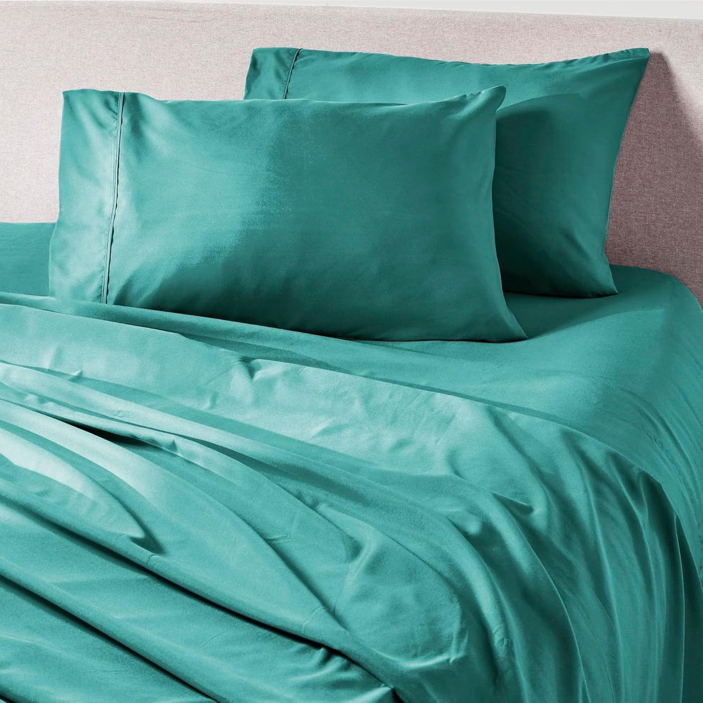 PeachSkinSheets Real Teal King Sheet Set for Hot Sleepers