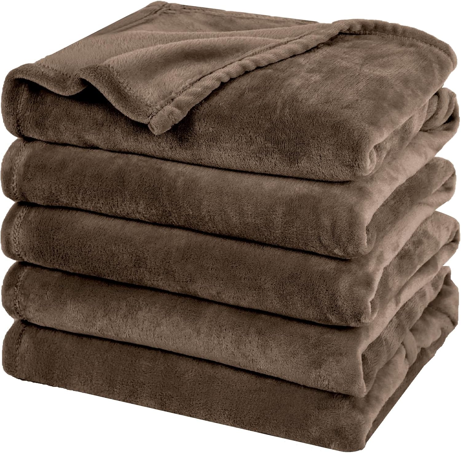 Oversized King Fleece Blanket 120in x 120in for All Seasons