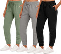 Fleece Jogger Sweatpants for Women - Cozy Athletic Fit (3 Pack)