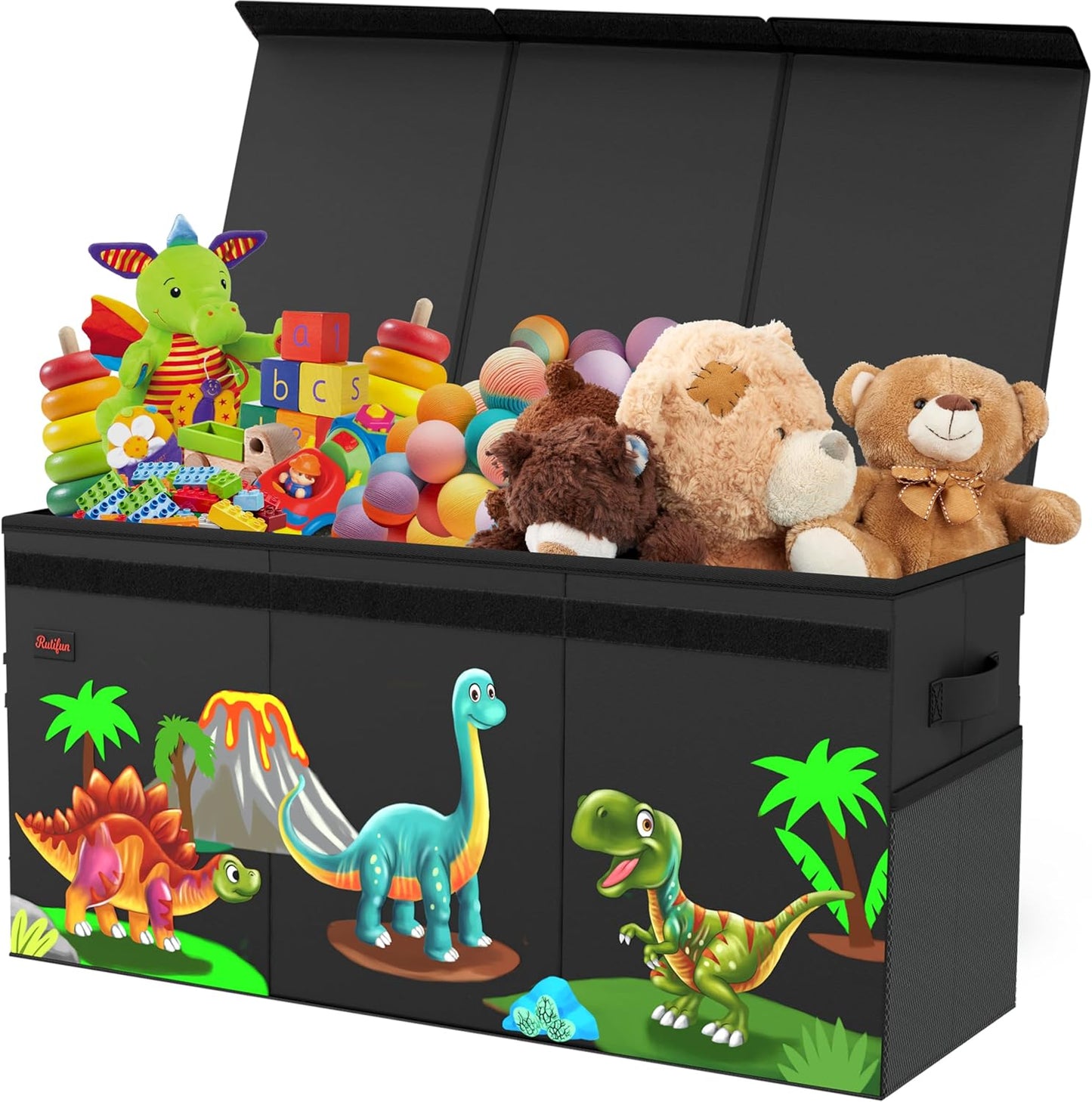 XL Dinosaur Toy Box - Foldable Collapsible Storage for Kids