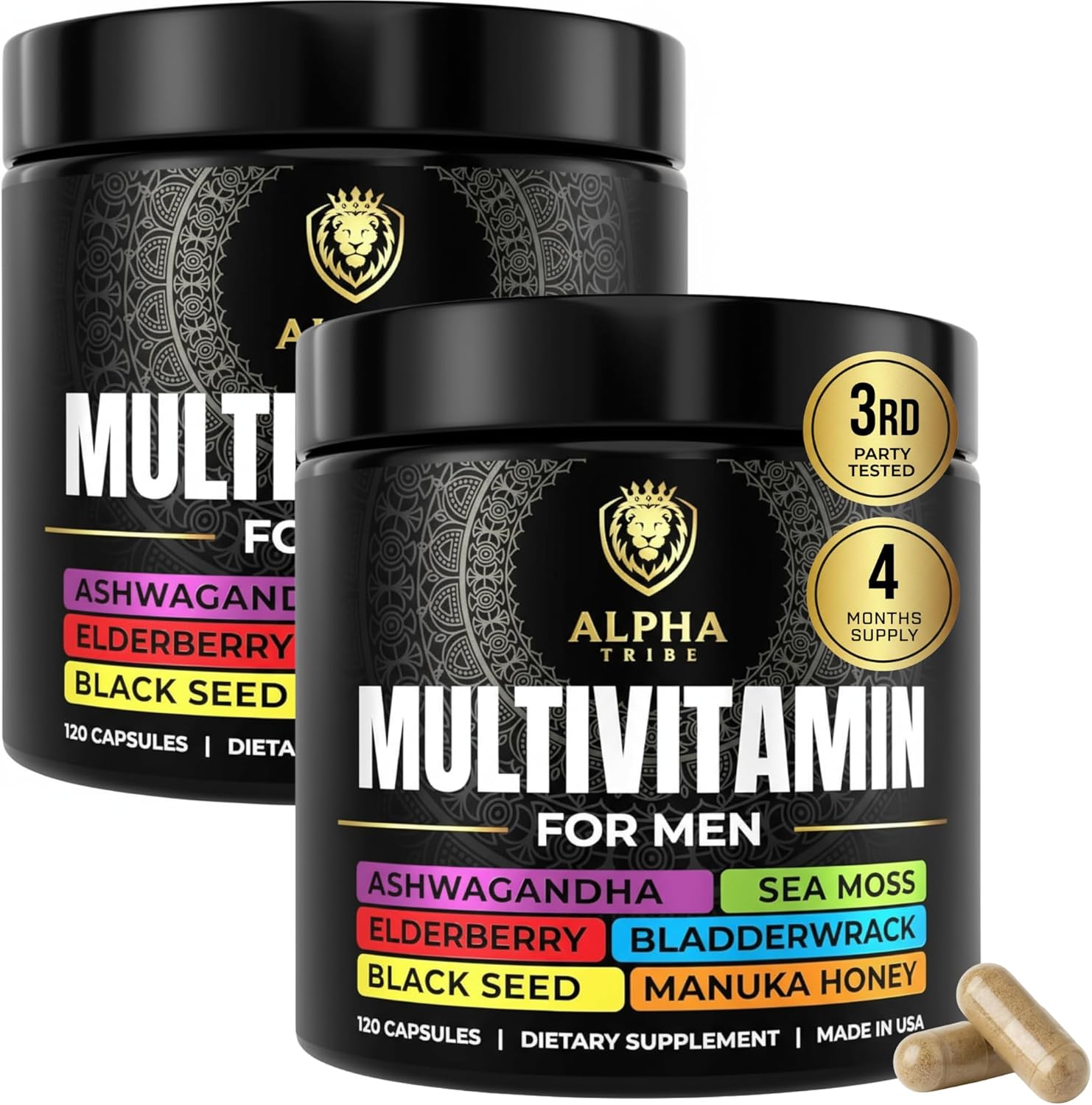 Alpha Tribe Multivitamin for Men with Sea Moss and Ashwagandha