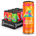 RAVE Mood Energy Drink 12 Pack Sampler - Mood Boosting Energy