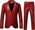 Men's Metallic Shiny Sequin Blazer and Pants Set - Disco 2-Piece