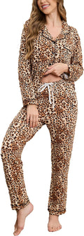Button Up Pajamas for Women Long Sleeve Sleepwear - Soft (Style XQTR)