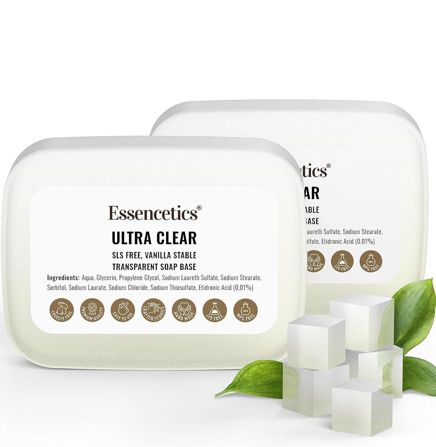 Clear Glycerin Soap Base Bulk 10 lbs - SLS Free and Vegan