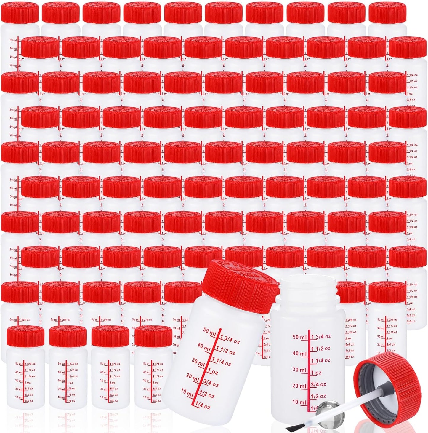 Mumufy 120 Pcs Paint Touch Up Bottles with Brush for Repairs