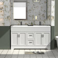 60 in Bathroom Vanity Sink Combo with Double Undermount Sinks - Modern