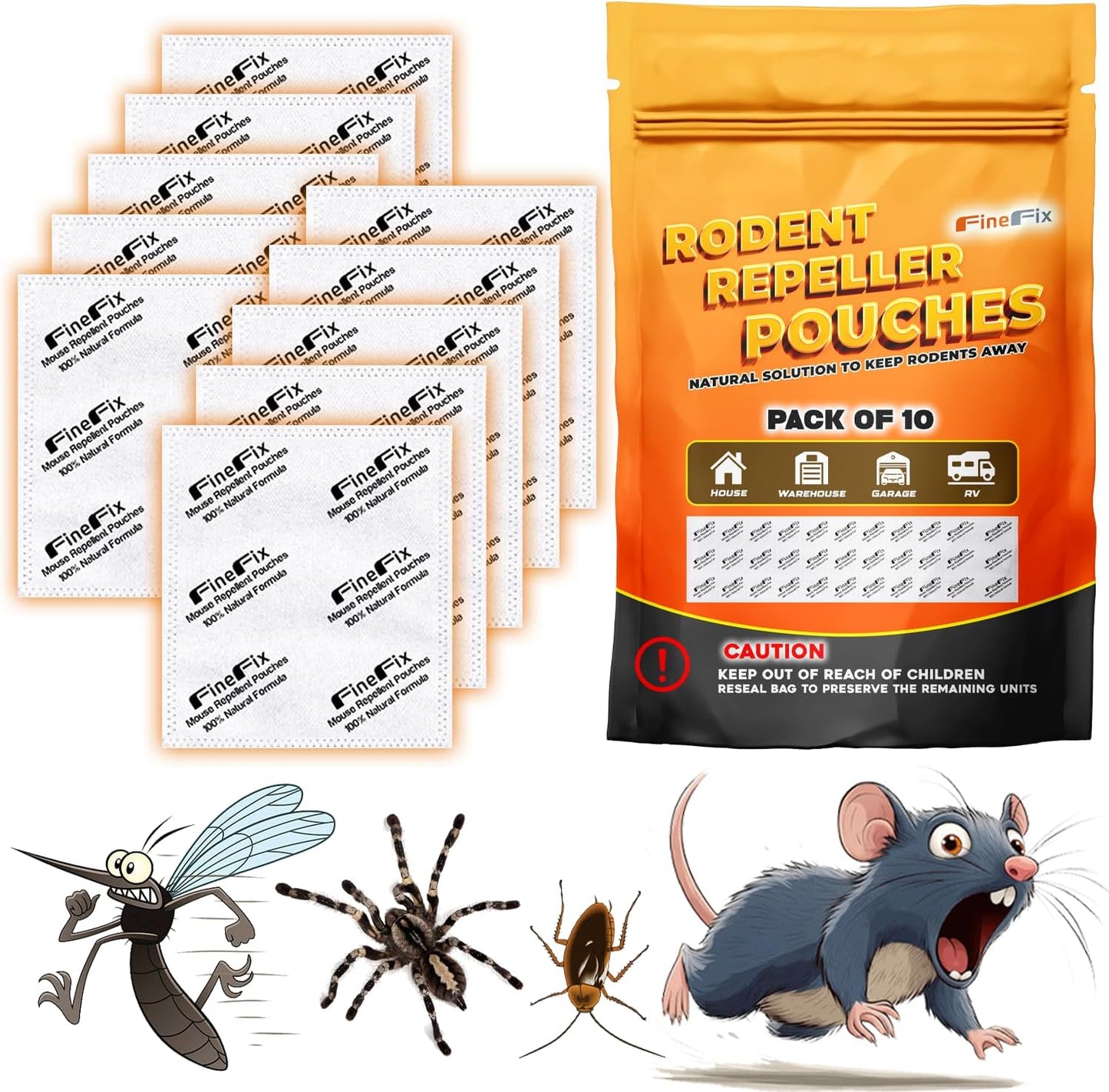 Natural Mouse Repellent Pouches for Effective Pest Control