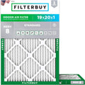 19x20x1 Air Filter MERV 8 Essential Dust & Allergy Defense - 2-Pack