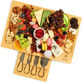 Premium Bamboo Charcuterie Board Set - Elegant Serving Tray & Utensils