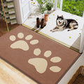 Dog Door Mat for Muddy Paws - Low Profile Absorbent Indoor Mat