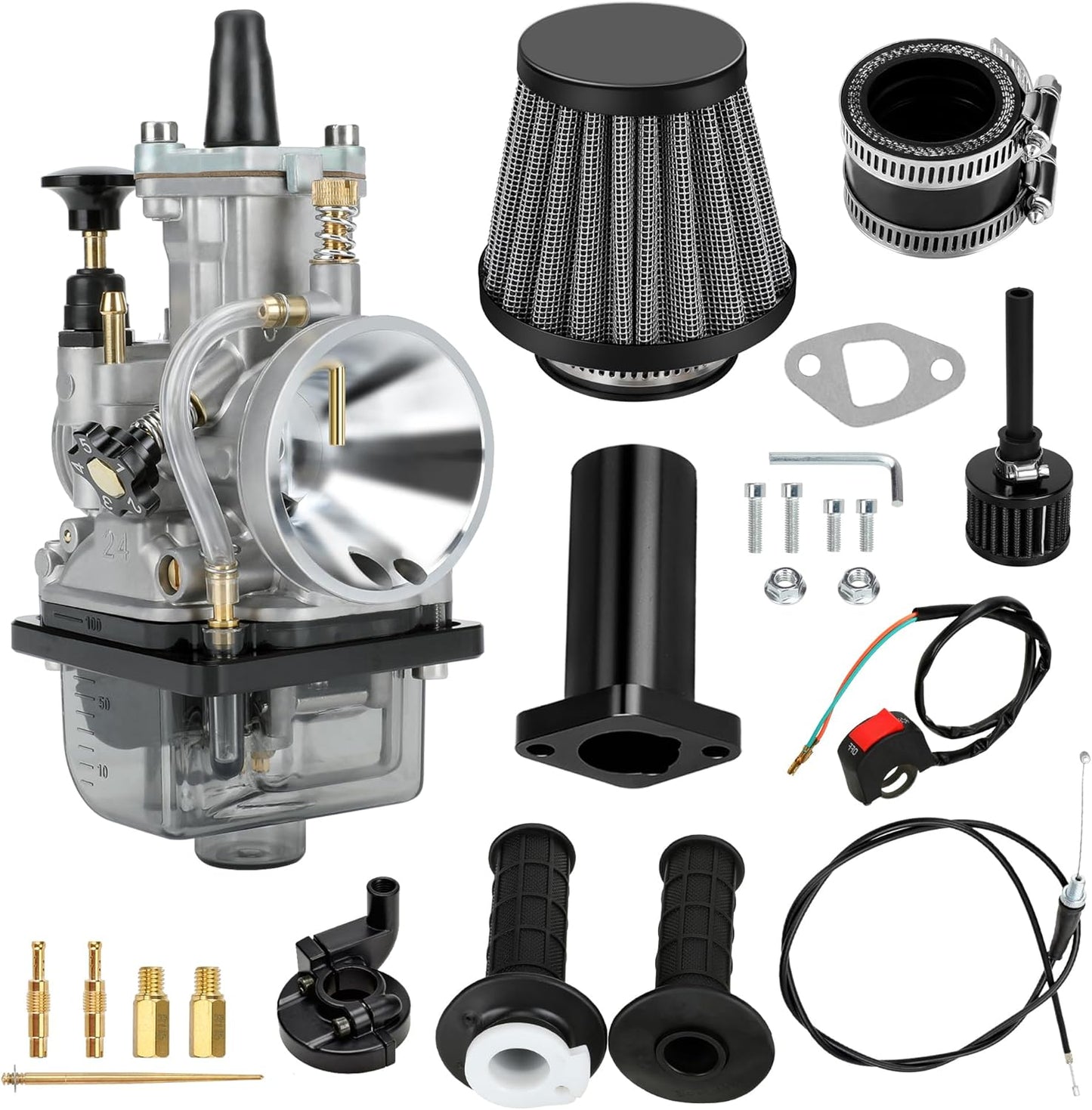 PWK 24mm Carburetor Throttle Assembly for Predator Engines