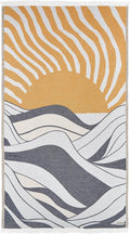 Sand Cloud Turkish Beach Towel - Organic Cotton Sundown - Soft