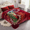 Plush Fleece Blanket Queen Size 75 x 91 in - Lightweight Korean Mink