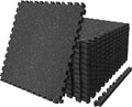 AIRHOP 0.79in Thick 48 Sq Ft Exercise Equipment Mats - Dual-Layer Gym