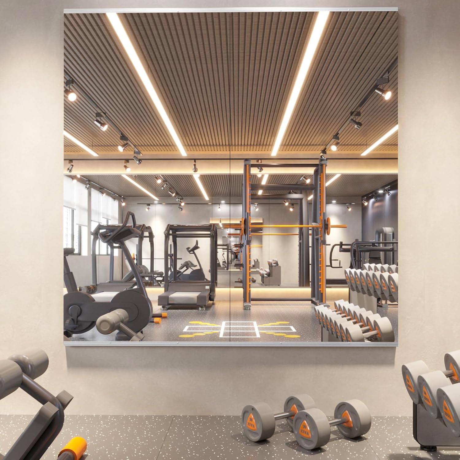Home Gym Mirror 63X24 Inch for Yoga and Dance Studio Use
