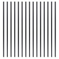 26 Inches Grooved Aluminum Deck Balusters - Matte Black (50-Pack)