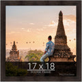 wallsthatspeak 17x18 Espresso Brown Picture Frame - Durable Plexiglass