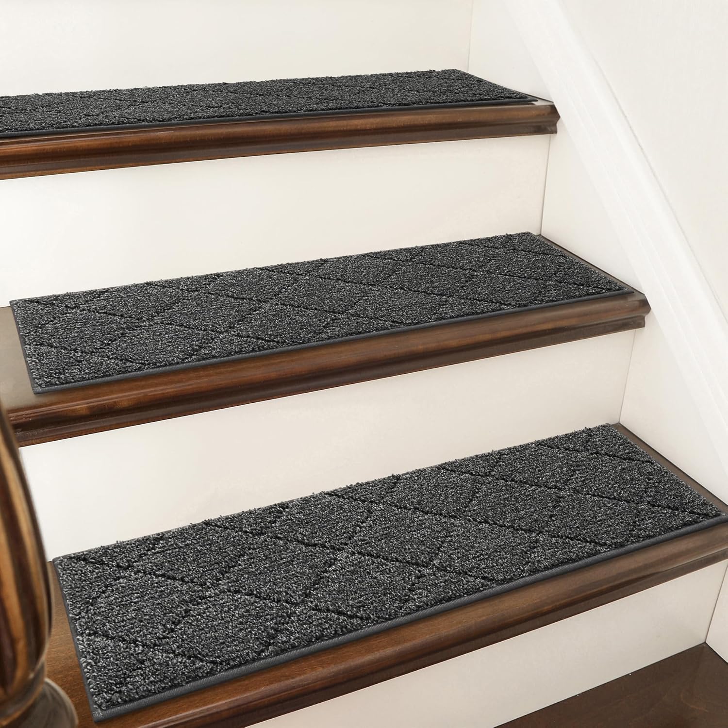 Non-Slip Carpet Stair Treads for Safe Indoor Steps - 15pc Set