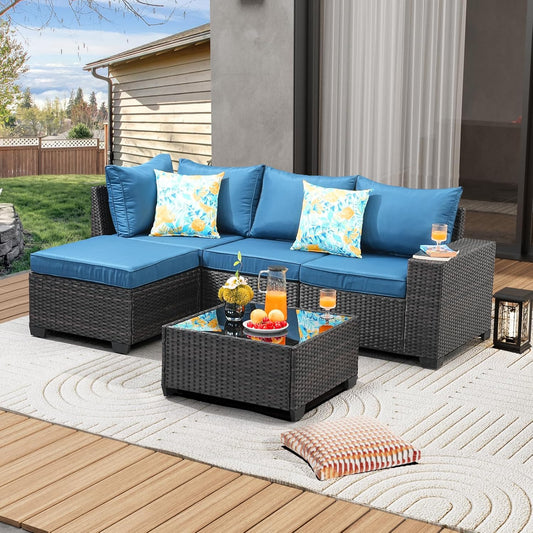 5 Pieces Patio Furniture Set for Outdoor Comfort and Style