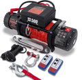 Winch13500lbs 12V Waterproof Electric Winch Synthetic Rope - Heavy