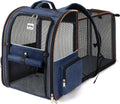Large Cat Backpack Carrier Expandable Pet Carrier - Travel Ready
