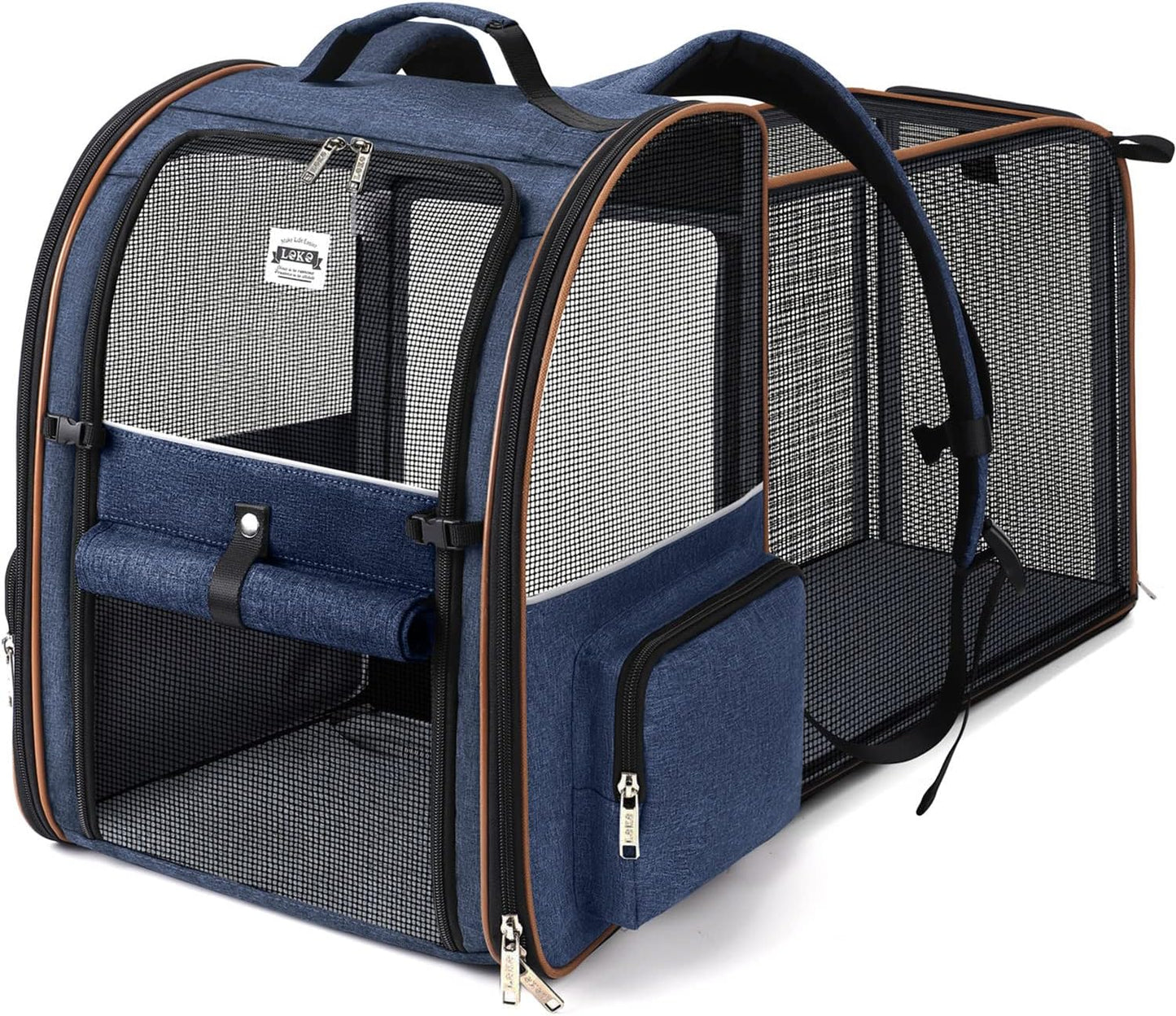 Lekebobor Large Cat Backpack Carrier for Travel and Hiking