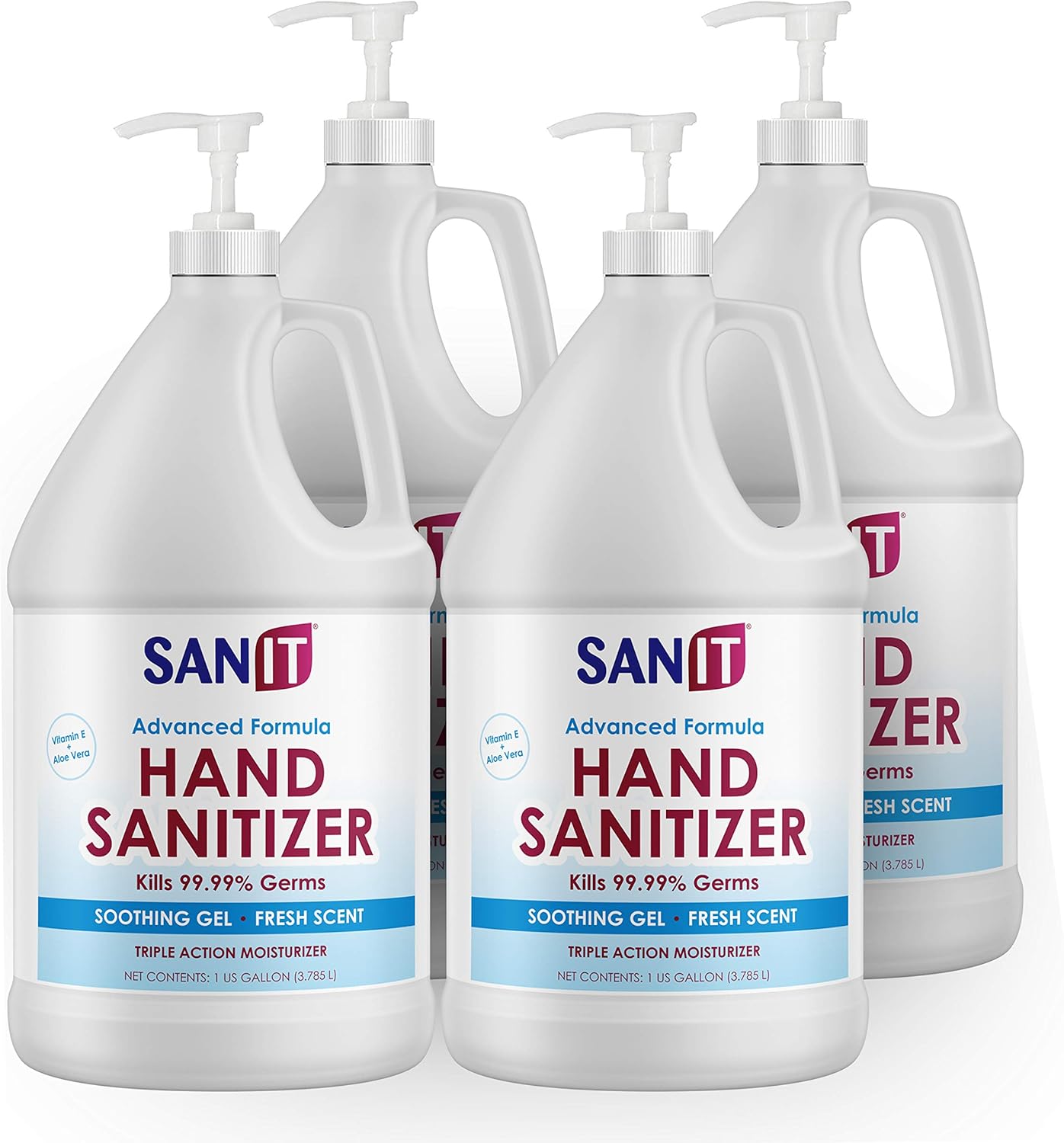 Sanit Moisturizing Hand Sanitizer Gel with 70% Alcohol - 1 Gallon