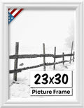 White 23x30 Picture Frame.75 in Wide - Clean White Wall Frame