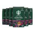 Starbucks Sumatra Dark Roast Ground Coffee 100% Arabica 6 Bags