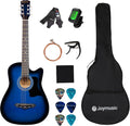 Joymusic 38 Inch Blueburst Beginner Acoustic Guitar Kit Review