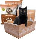 Leakproof Disposable Cat Litter Box with Natural Litter Bags