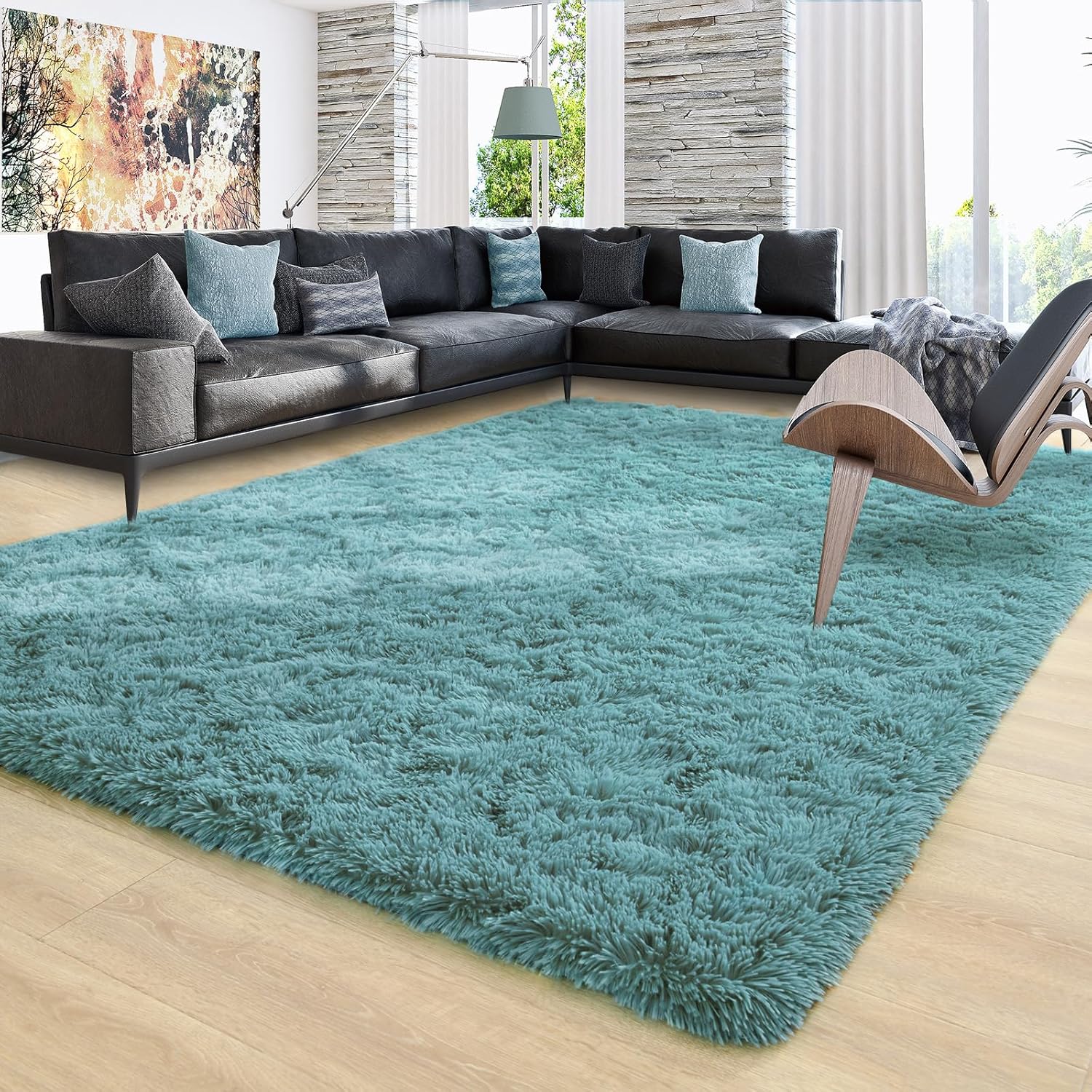 Ompaa Ultra Soft Fluffy Bedroom Rugs for Cozy Living Spaces