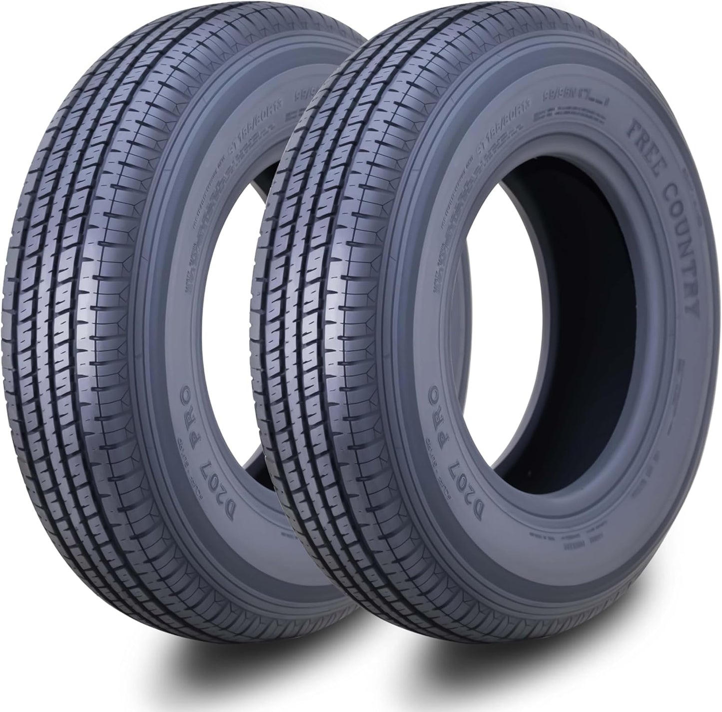 Premium Trailer Tires ST185/80R13 with Scuff Guard for Safety