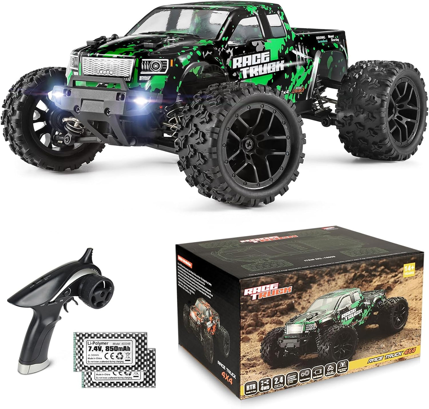 High Speed 4WD RC Car - 36 KPH Off-Road Thrills!