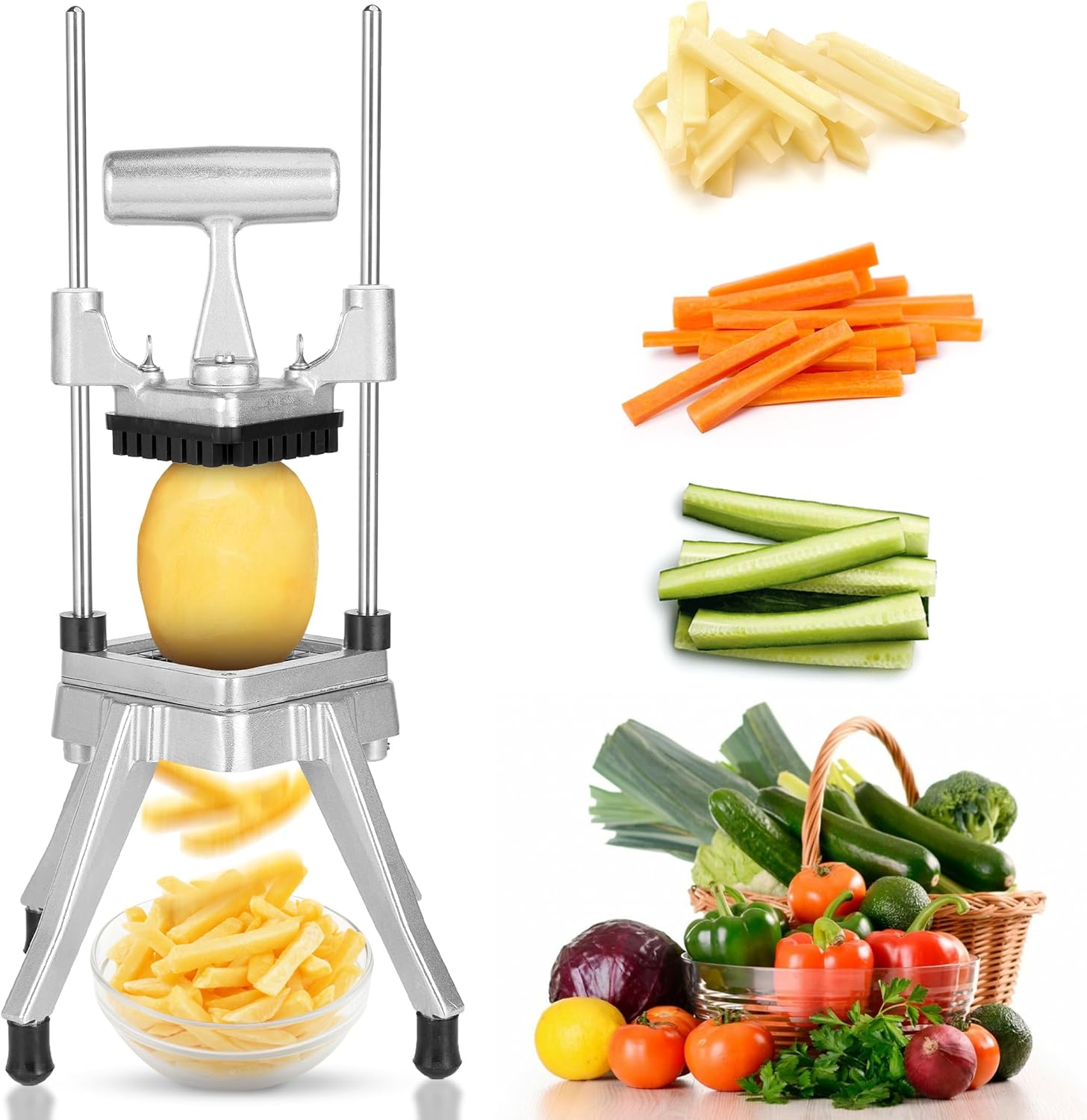 WICHEMI Commercial Vegetable Chopper Dicer for Quick Prep