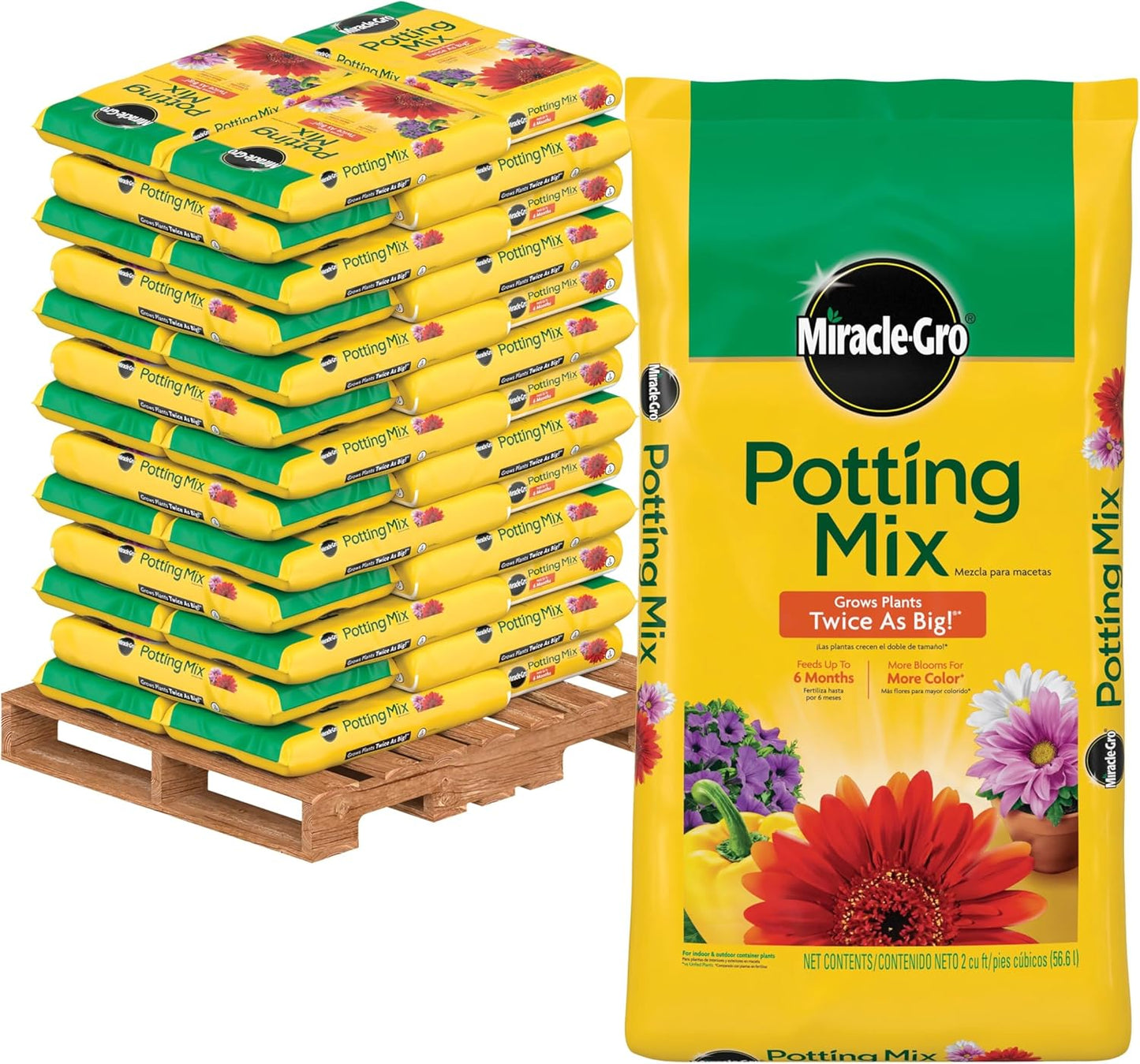 Miracle-Gro Potting Mix Bulk Pallet for All Container Plants