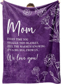 Mom Birthday Gifts Blanket - Soft 80in x 60in Purple Throw