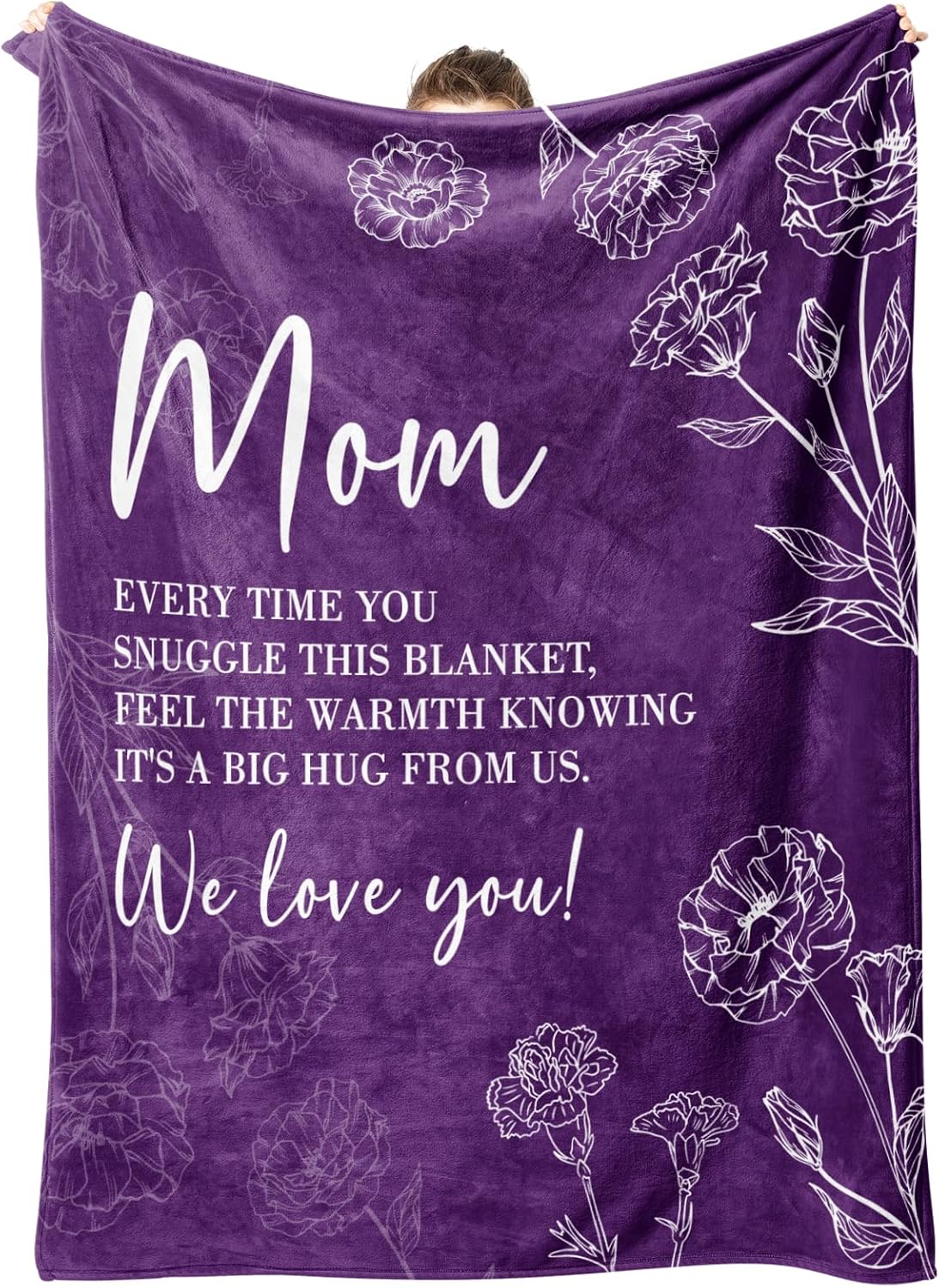 Mom Birthday Gifts Blanket for Mother from Daughter Son 80x60