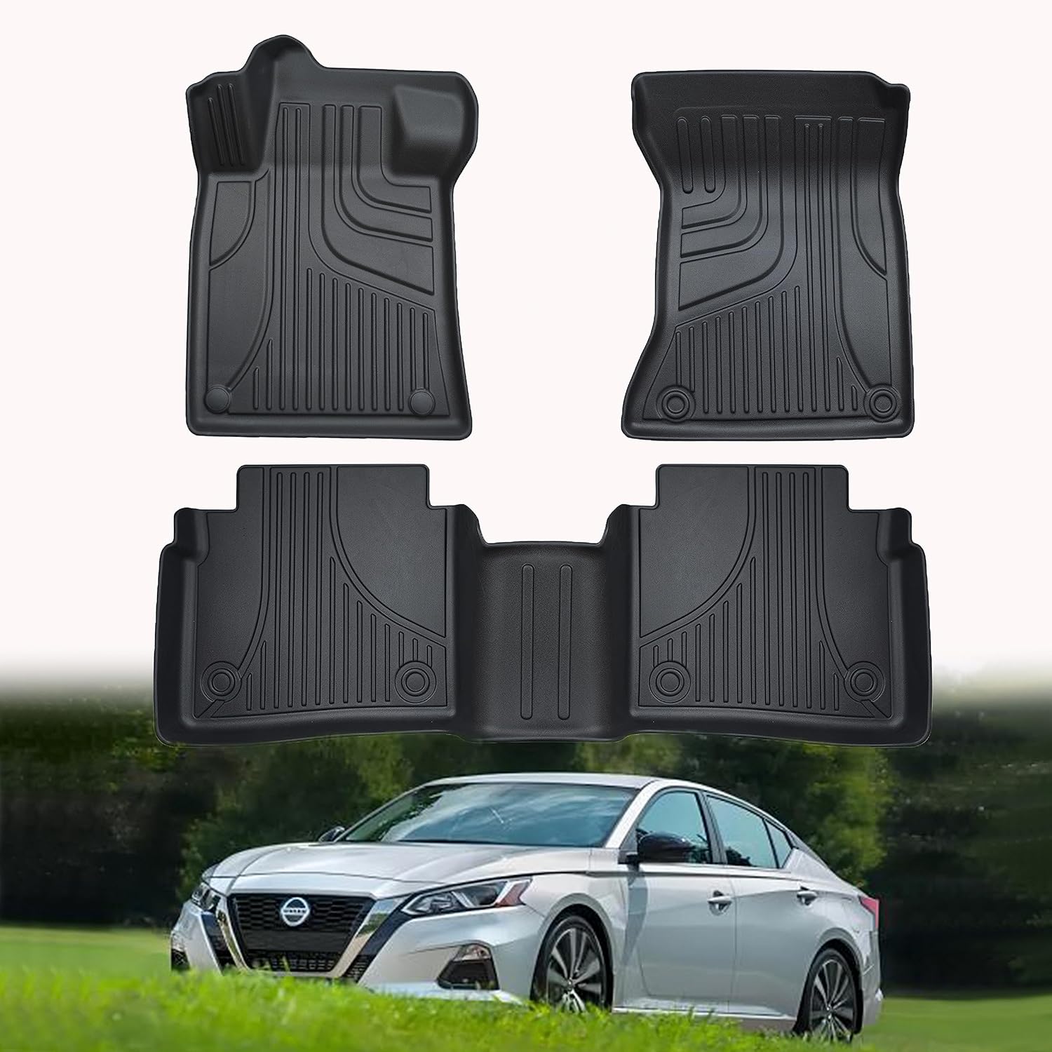 Heavy Duty TPE All Weather Car Floor Mats for Nissan Altima