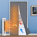 Magnetic Thermal Insulated Door Curtain 38x84in - Energy Saving