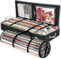 Wrapping Paper Storage Container and Clear Roll Holder - Fits Up to 36