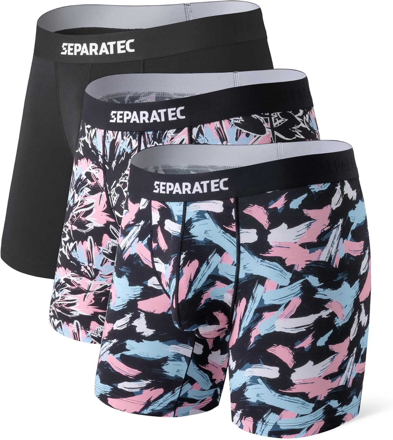 Separatec Christmas Underwear for Men with Dual Pouch Comfort