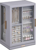 360 Rotating Jewelry Box with 7 Drawers - Vertical Display Case