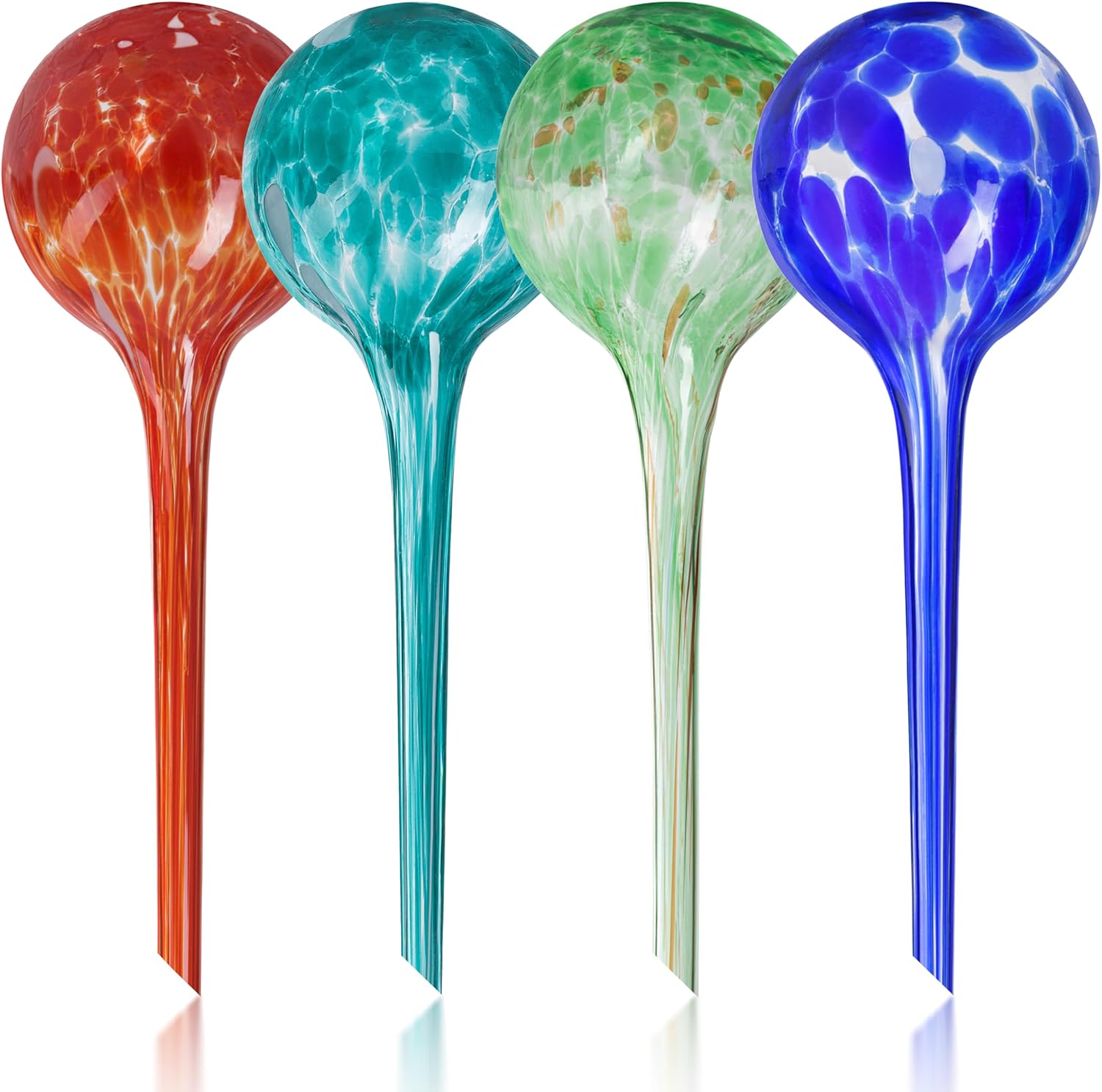 Plant Watering Globes Set of 4 - Large Self Watering Bulbs