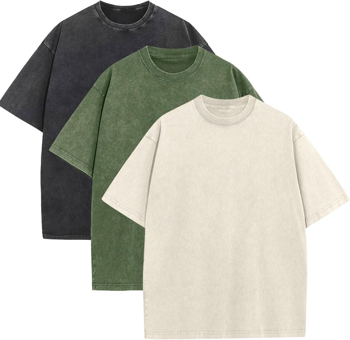 Men's Oversized Cotton T-Shirts for Casual Vintage Style