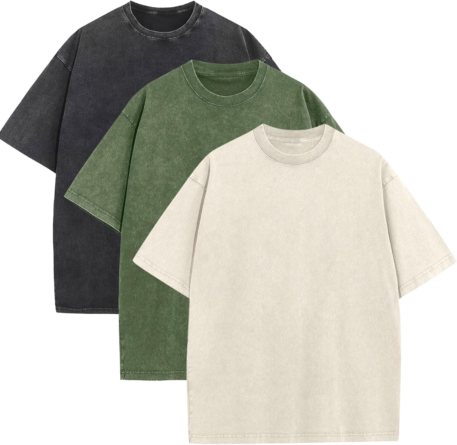 Men's Oversized Cotton T-Shirts for Casual Vintage Style