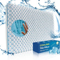 Thin Pillow for Sleeping, Cooling Gel Flat Pillow for Stomach and Back
