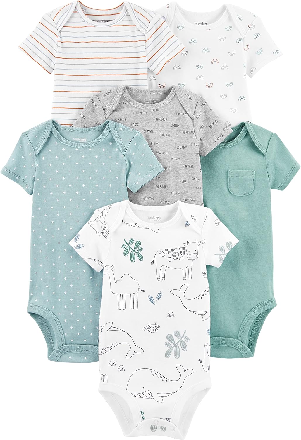 Comfy Unisex Baby Bodysuit by Simple Joys